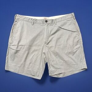 Faherty Island Life Shorts Mens Size 38 Fog Gray MBS2106 Organic Cotton‎